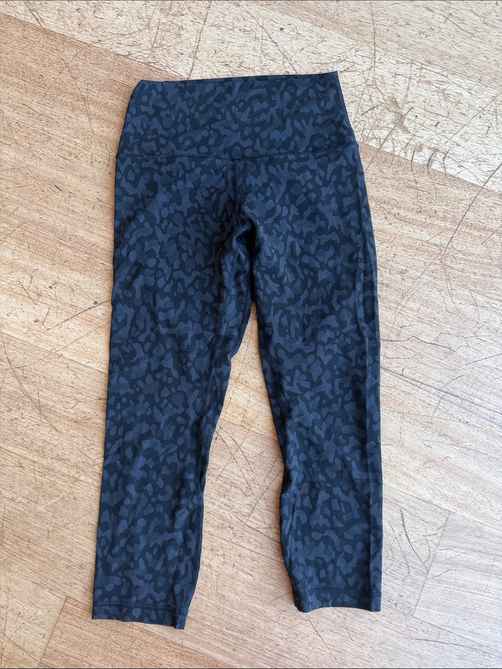 lululemon athletica Kids Dark Charcoal Black Patterned Leggings